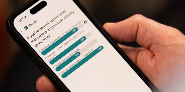 a phone showing data