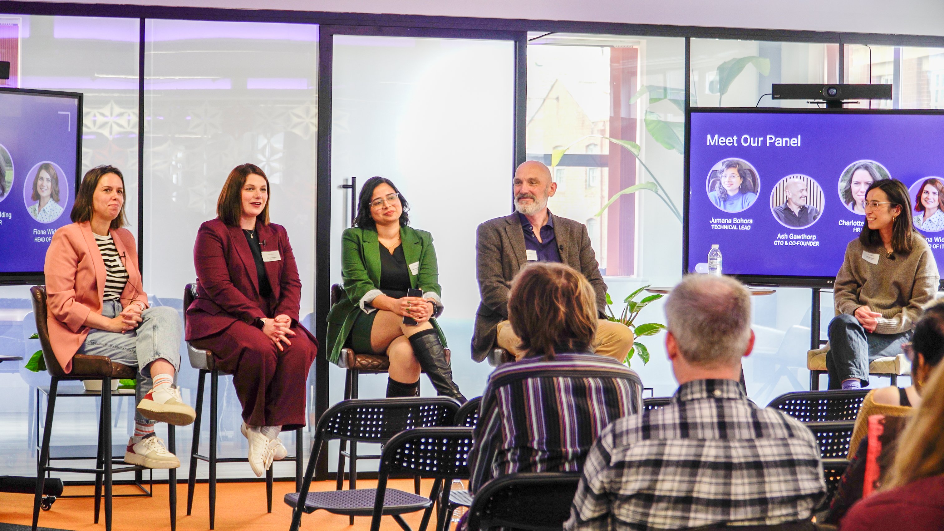 Panellists presenting their thoughts