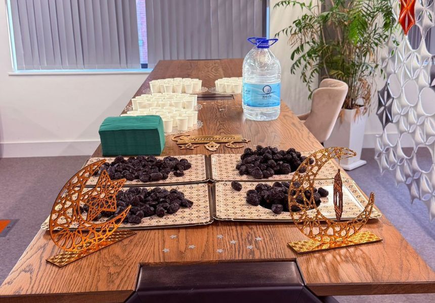 dates and zam zam water
